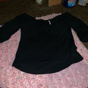 Blousy black free people shirt small